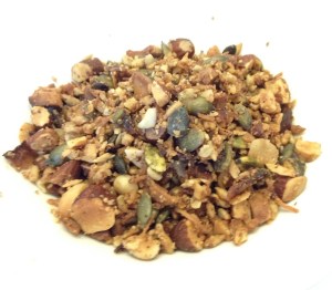 Paleo friendly, gluten free, grain free muesli.